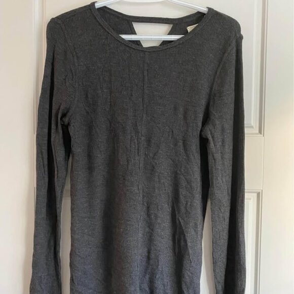 Lou & Gray Long-Sleeve Shirt Size Medium in Dark Gray - Picture 1 of 3